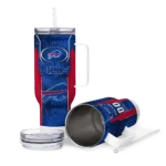 custom buffalo bills hexagon armor blue curved tumbler best selling.webp