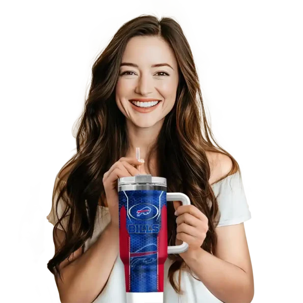 custom buffalo bills hexagon armor blue curved tumbler premium grade.webp
