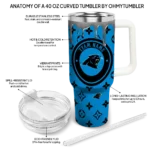 custom carolina panthers bullseye drips blue curved tumbler best selling.webp