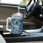 custom carolina panthers marbled stripes blue curved tumbler best selling.webp