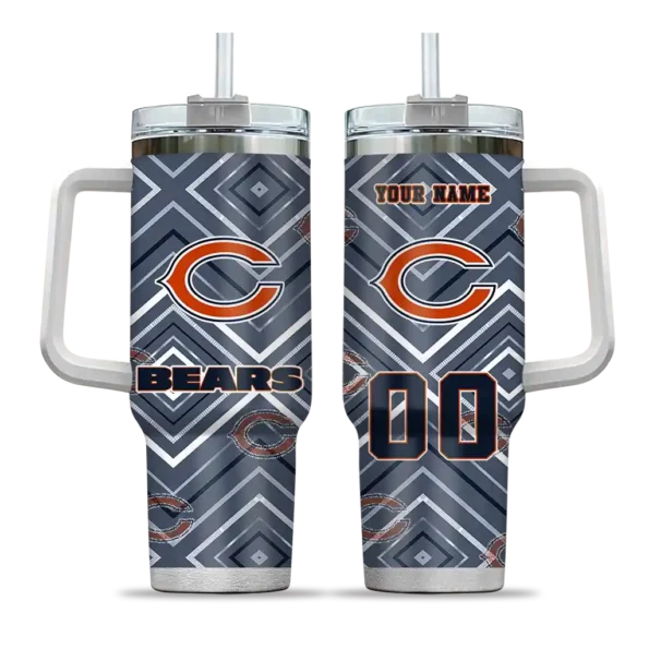 custom chicago bears bold diamonds blue curved tumbler best selling.webp