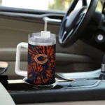 custom chicago bears burst swirl blue curved tumbler best selling.webp