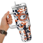 custom chicago bears camo mashup blue white curved tumbler best selling.webp