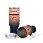 custom chicago bears gradient dots blue curved tumbler best selling.webp