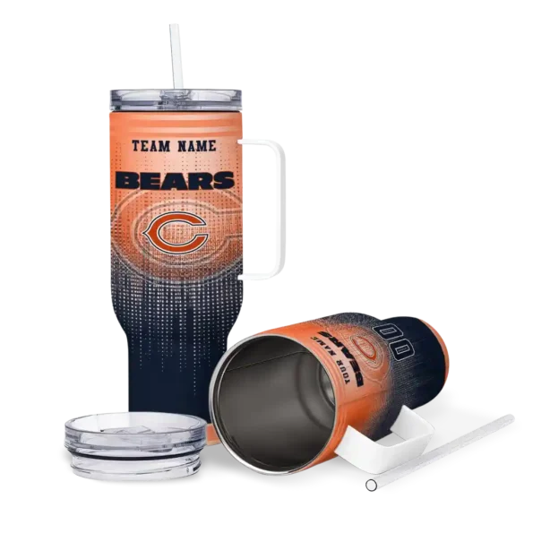 custom chicago bears gradient dots blue curved tumbler high quality.webp