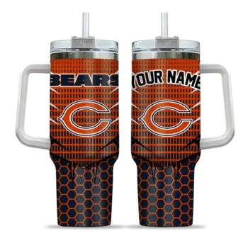custom chicago bears hex texture blue curved tumbler best selling.webp
