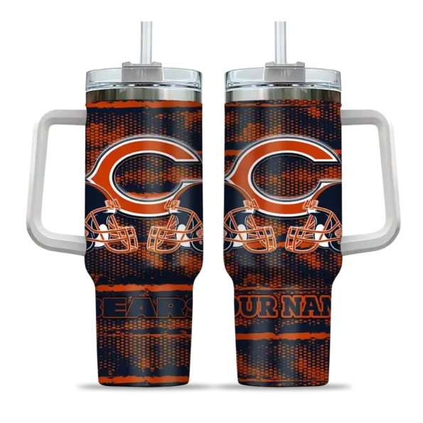 custom chicago bears honey streaks blue curved tumbler best selling.webp
