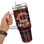 custom chicago bears honey streaks blue curved tumbler best selling.webp