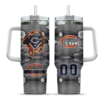 custom chicago bears superman shield blue gray curved tumbler best selling.webp