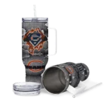 custom chicago bears superman shield blue gray curved tumbler best selling.webp