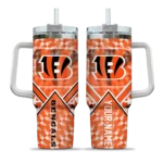 custom cincinnati bengals chevron angle orange curved tumbler best selling.webp