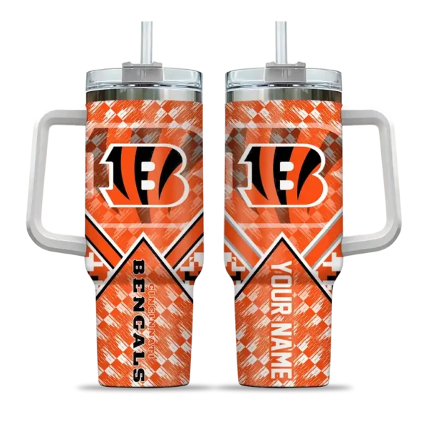 custom cincinnati bengals chevron angle orange curved tumbler best selling.webp