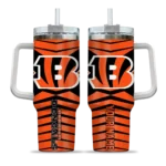 custom cincinnati bengals chevron layers orange curved tumbler best selling.webp