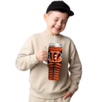 custom cincinnati bengals chevron layers orange curved tumbler best selling.webp