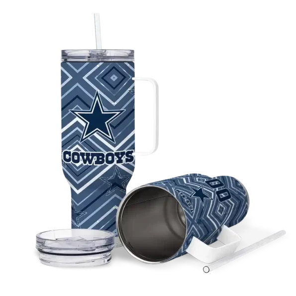 custom dallas cowboys bold diamonds blue curved tumbler high quality.webp