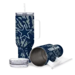 custom dallas cowboys burst swirl blue curved tumbler best selling.webp