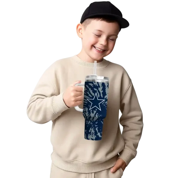 custom dallas cowboys burst swirl blue curved tumbler latest model.webp