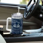 custom dallas cowboys honey streaks blue curved tumbler best selling.webp