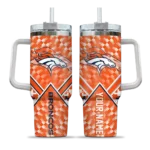 custom denver broncos chevron angle orange curved tumbler best selling.webp