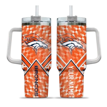 custom denver broncos chevron angle orange curved tumbler best selling.webp