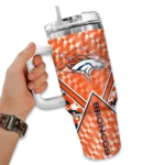 custom denver broncos chevron angle orange curved tumbler best selling.webp