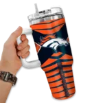 custom denver broncos chevron layers orange curved tumbler best selling.webp