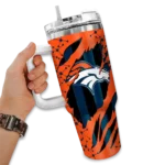 custom denver broncos claw cut orange black curved tumbler best selling.webp
