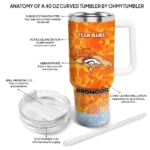 custom denver broncos geometric prism orange curved tumbler best selling.webp