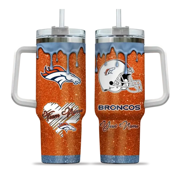custom denver broncos heart helmet motif orange curved tumbler best selling.webp
