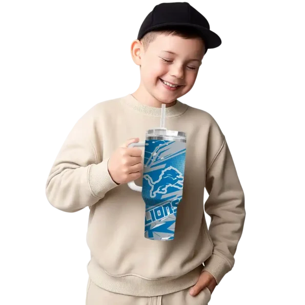custom detroit lions abstract paths blue curved tumbler latest model.webp