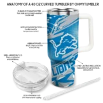 custom detroit lions abstract paths blue curved tumbler best selling.webp