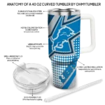 custom detroit lions arrow burst blue curved tumbler best selling.webp