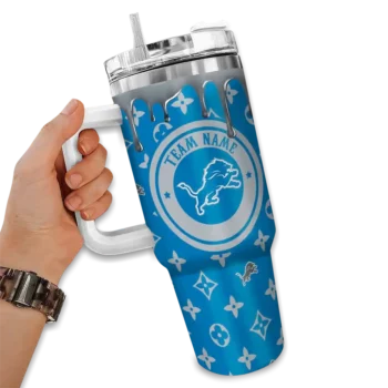 custom detroit lions bullseye drips blue curved tumbler fashion forward.webp