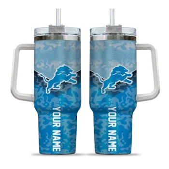 custom detroit lions chevron stripe blue curved tumbler best selling.webp