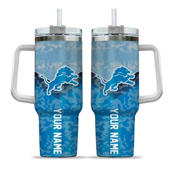 custom detroit lions chevron stripe blue curved tumbler best selling.webp