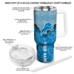 custom detroit lions chevron stripe blue curved tumbler best selling.webp