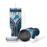 custom detroit lions leopard zipper blue curved tumbler best selling.webp