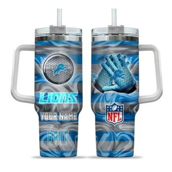 custom detroit lions marbled stripes blue curved tumbler best selling.webp