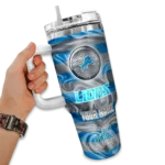 custom detroit lions marbled stripes blue curved tumbler best selling.webp