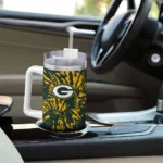 custom green bay packers burst swirl green curved tumbler best selling.webp