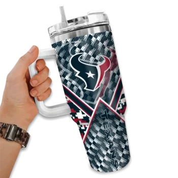 custom houston texans chevron angle blue curved tumbler fashion forward.webp