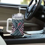 custom houston texans chevron angle blue curved tumbler best selling.webp