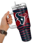 custom houston texans chevron layers blue curved tumbler best selling.webp
