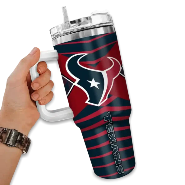 custom houston texans chevron layers blue curved tumbler fashion forward.webp