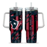 custom houston texans claw cut blue black curved tumbler best selling.webp