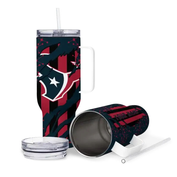 custom houston texans claw cut blue black curved tumbler high quality.webp