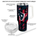custom houston texans claw cut blue black curved tumbler best selling.webp