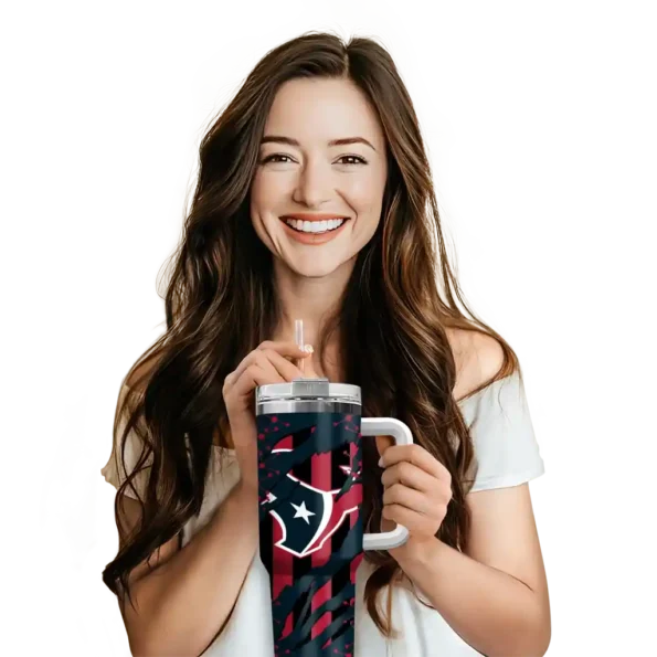 custom houston texans claw cut blue black curved tumbler premium grade.webp