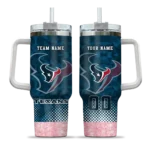 custom houston texans geometric prism blue curved tumbler best selling.webp