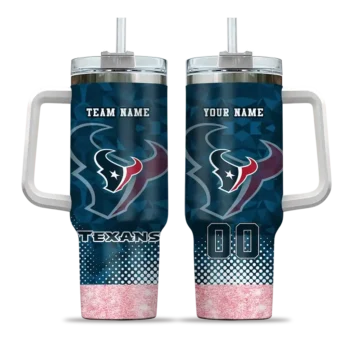 custom houston texans geometric prism blue curved tumbler best selling.webp